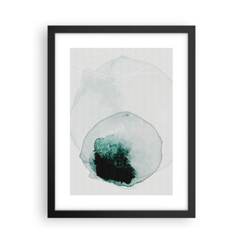 Plagát v čiernom ráme - V kvapke vody - 30x40 cm