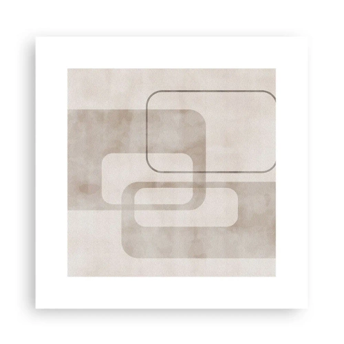 Plagát - Geometrická fúga - 30x30 cm