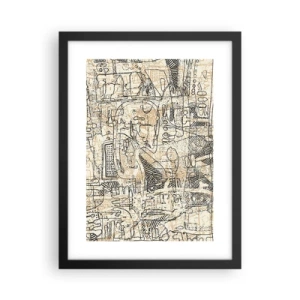 Plagát v čiernom ráme - Čaká na rozlúštenie - 30x40 cm