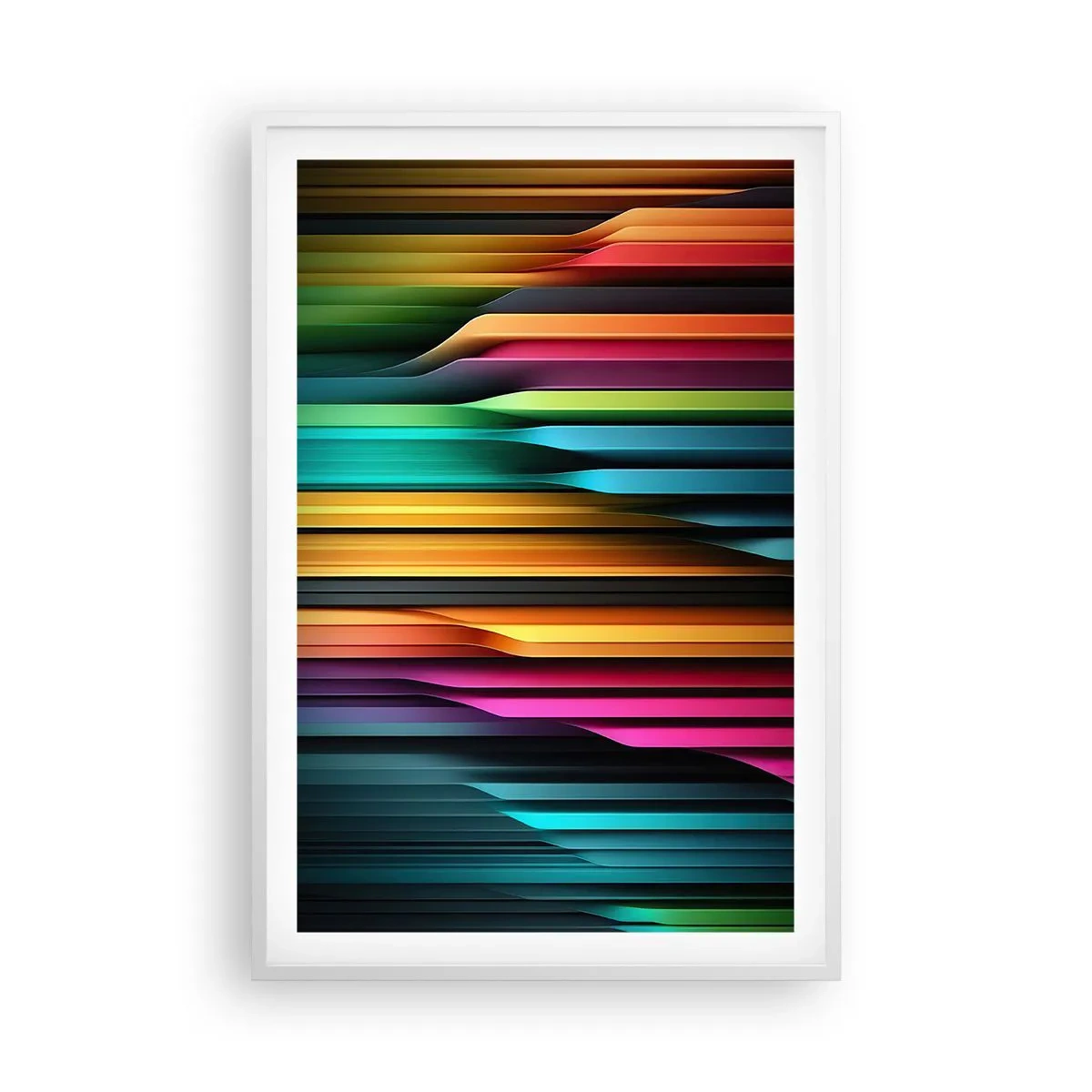 Plagát v bielom ráme - Svetelný organ - 61x91 cm