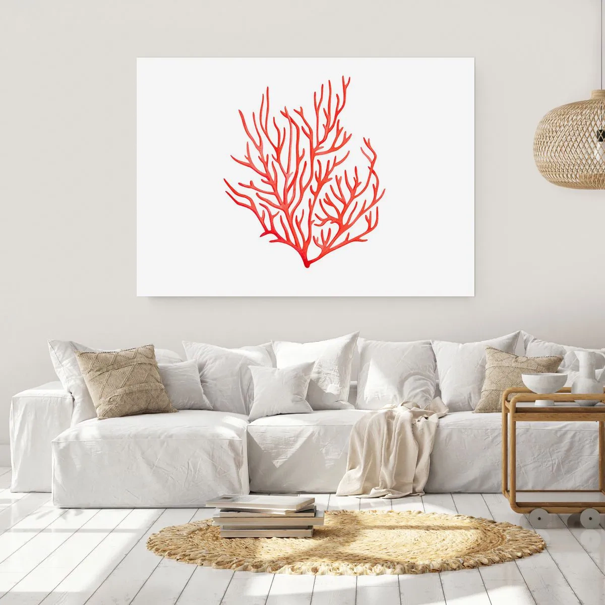 Plagát - Koralový filigrán - 70x50 cm