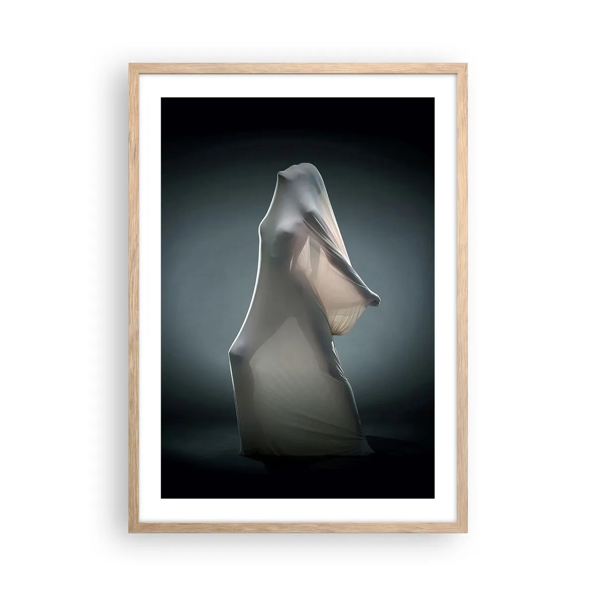 Plagát v ráme zo svetlého duba - Skryté túžby - 50x70 cm