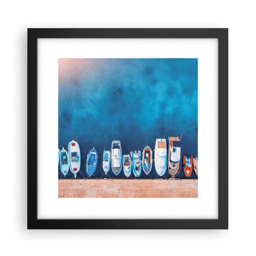 Plagát v čiernom ráme - V rade za sebou - 30x30 cm