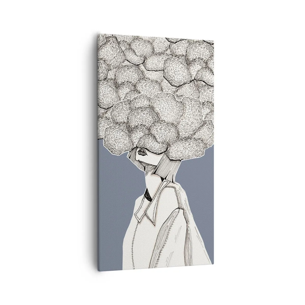 Obraz na plátne - S hlavou v oblakoch - 55x100 cm