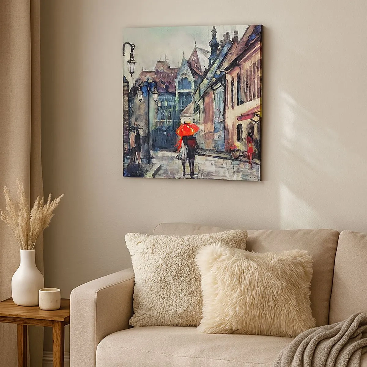 Obraz na plátne - Dážď pre dvoch - 30x30 cm