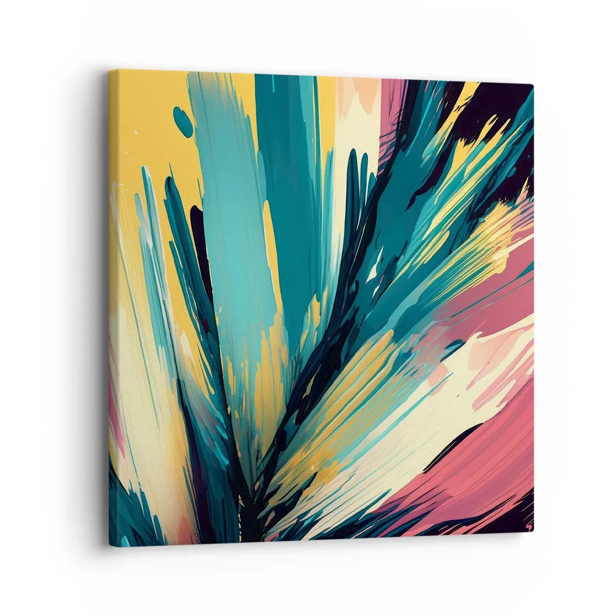 Obraz na plátne - Kompozícia – explózia radosti - 30x30 cm