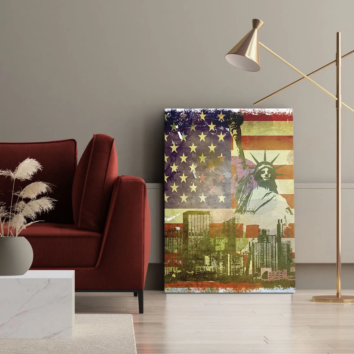 Obraz na plátne - Viva America! - 50x70 cm