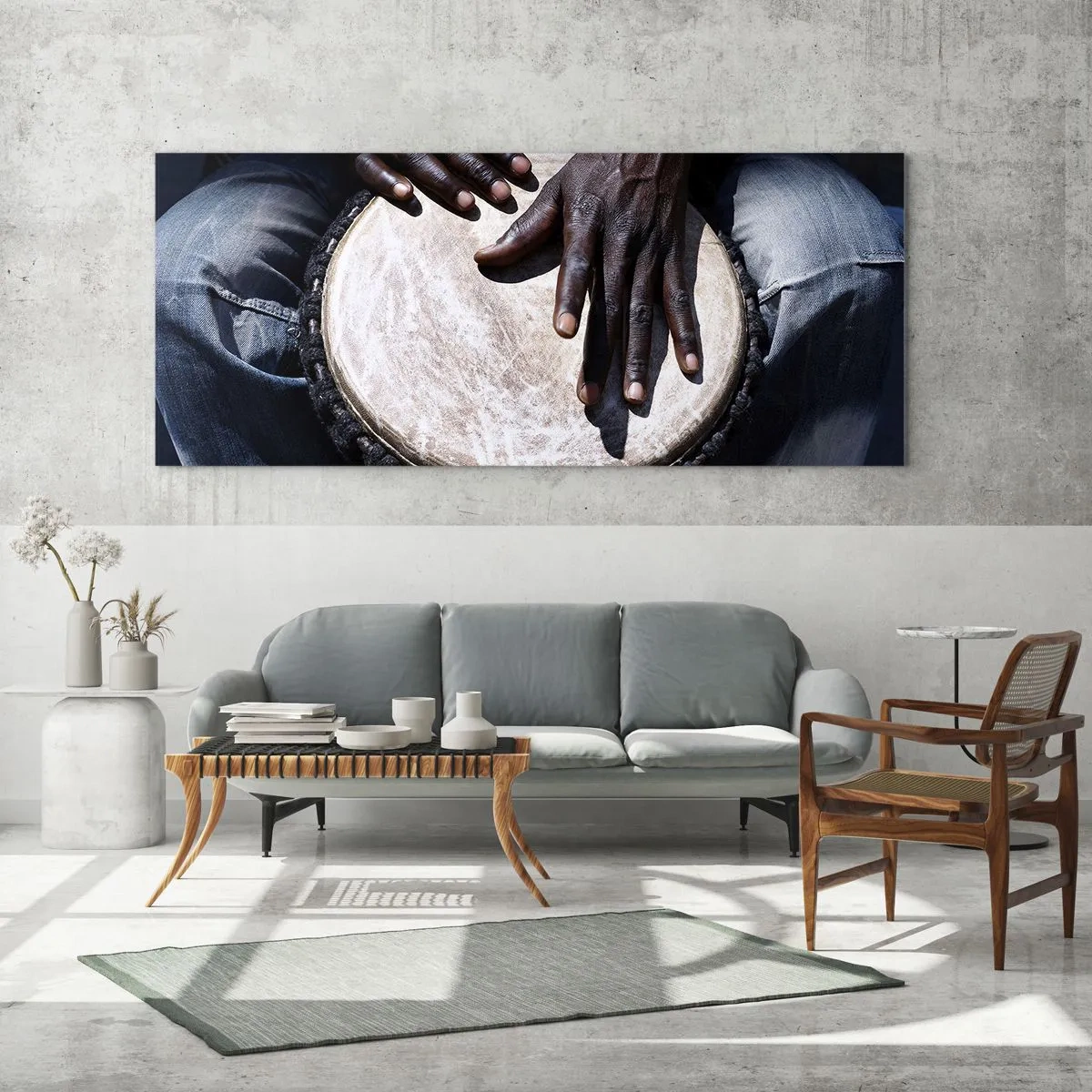 Obraz na skle - Žite vo svojom rytme - 100x40 cm