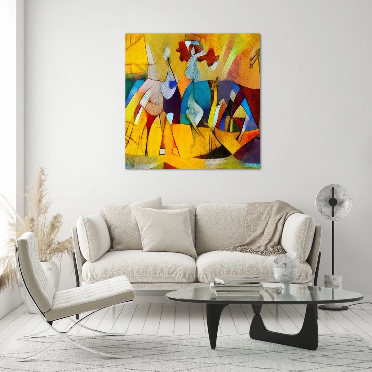 Obraz na skle - Slnko - život - radosť - 70x70 cm