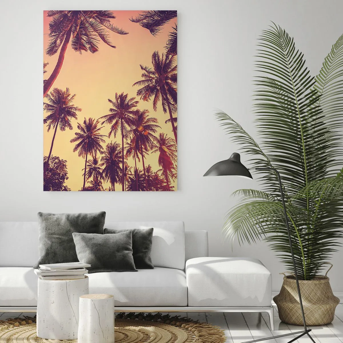 Obraz na skle - Tropická variácia - 80x120 cm