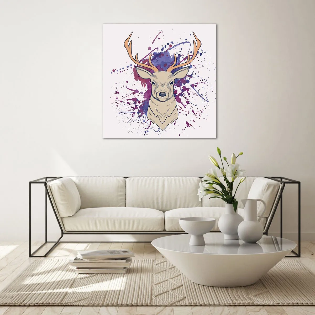 Obraz na skle - Odvaha a rovnováha - 50x50 cm