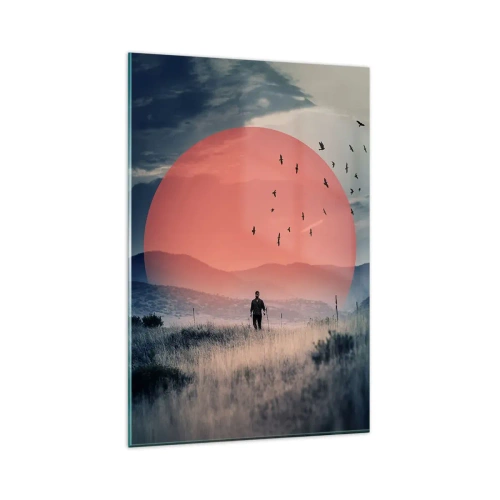 Obraz na skle - Vo svojom živle - 80x120 cm
