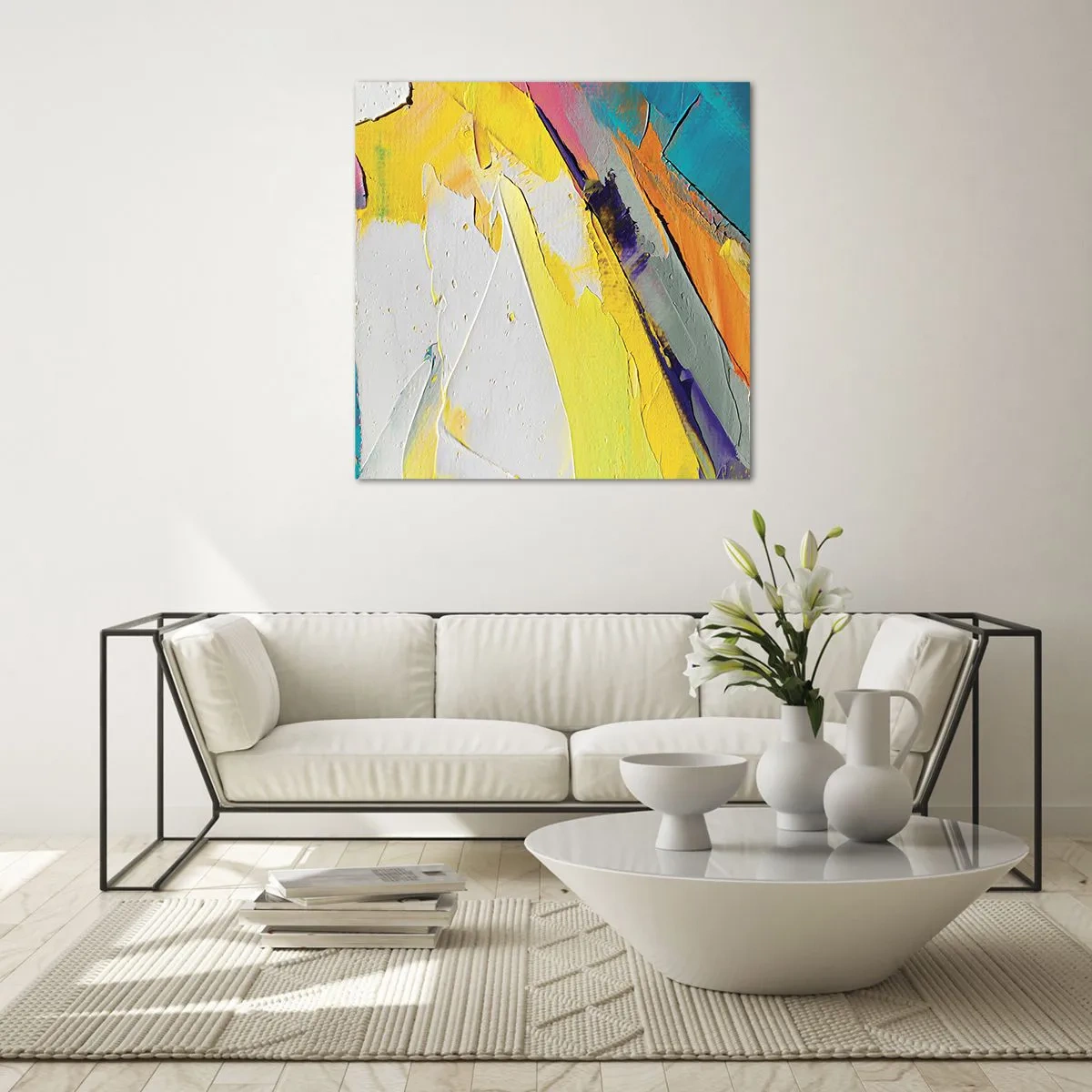 Obraz na skle - Anatómia svetla - 60x60 cm