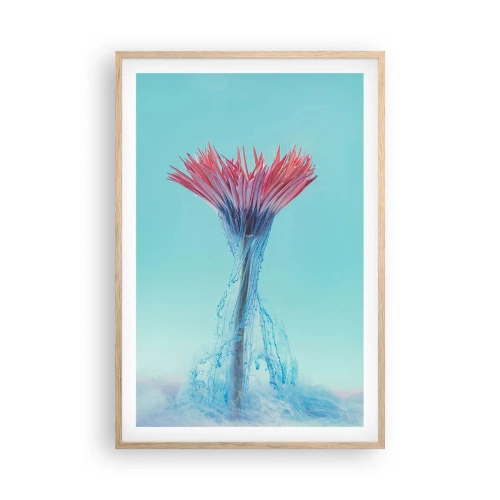 Plagát v ráme zo svetlého duba - V osviežujúcom objatí - 61x91 cm