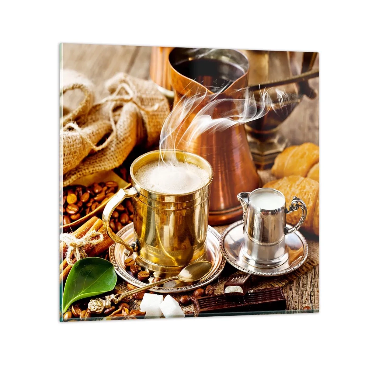 Obraz na skle - Pekný deň prajem! - 30x30 cm