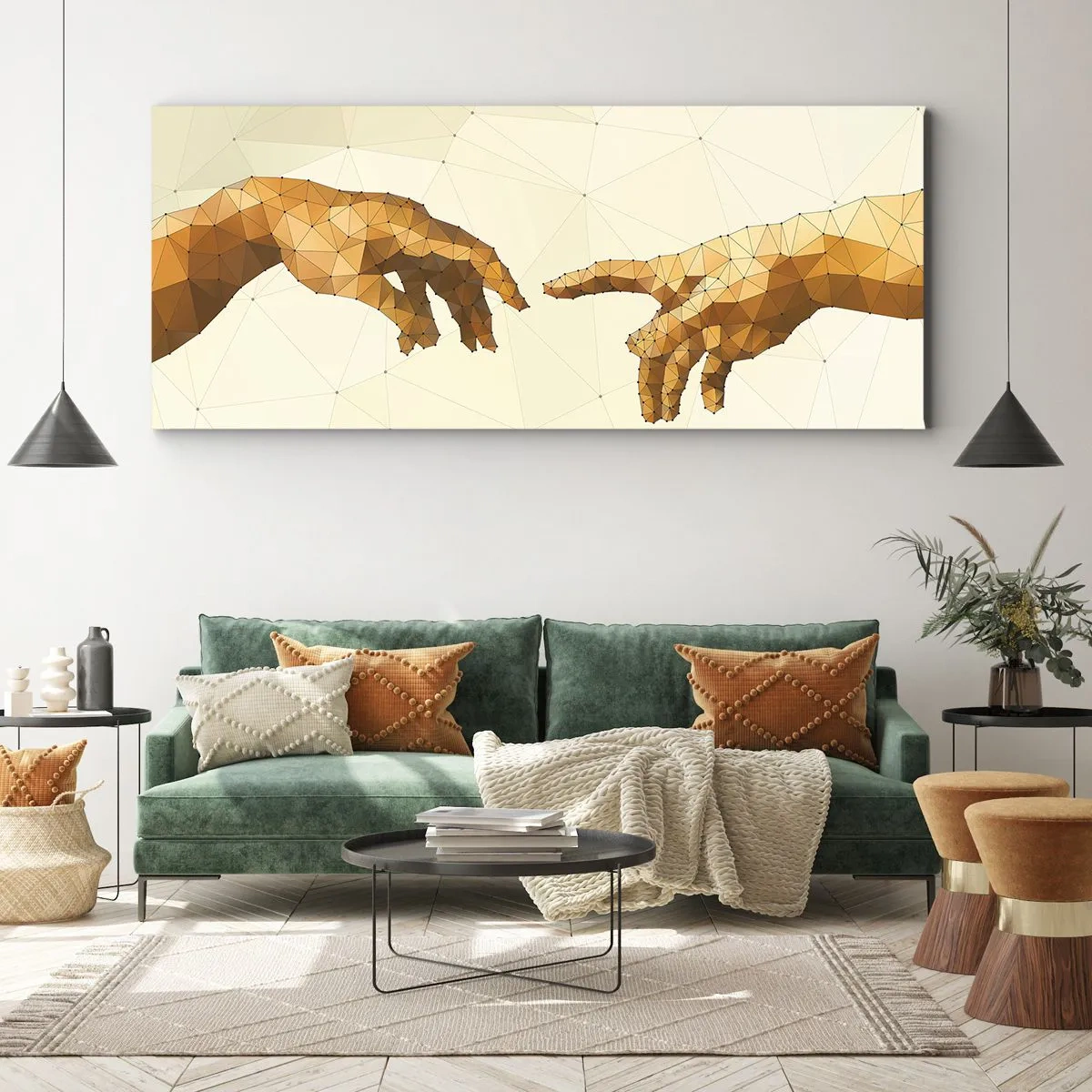 Obraz na plátne - Božská geometria - 160x50 cm