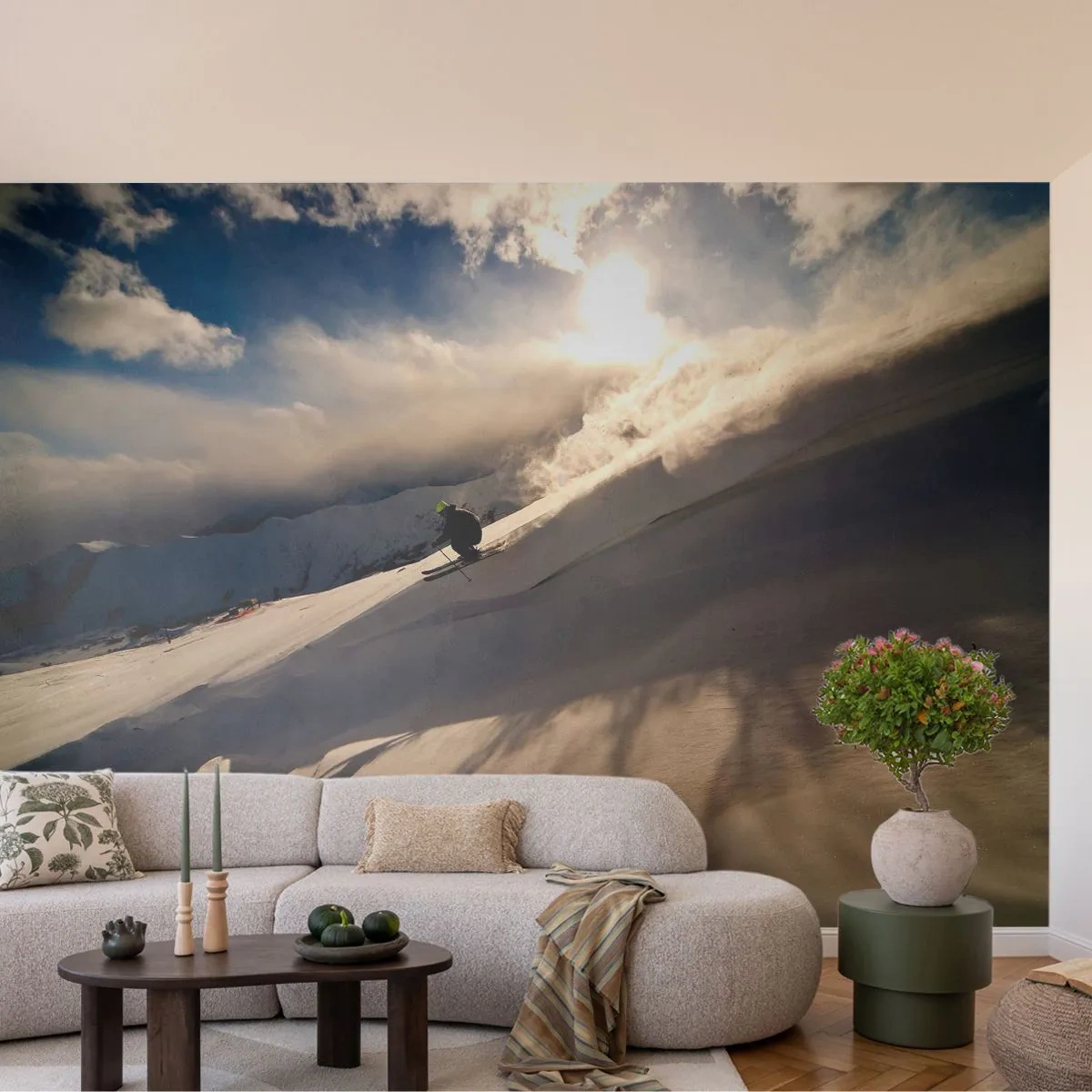 Fototapeta Premium Sand - Prijatá výzva hôr - Šport a záľuby, hory, Alpy - 100x70 cm