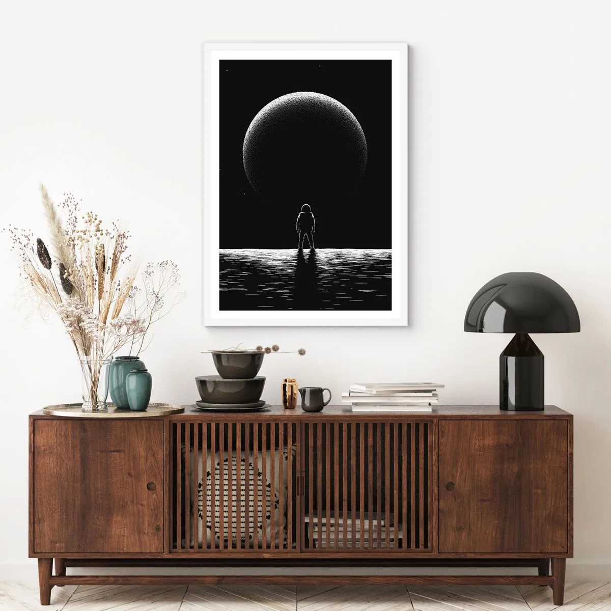 Plagát v bielom ráme - Tvári v tvár - 50x70 cm