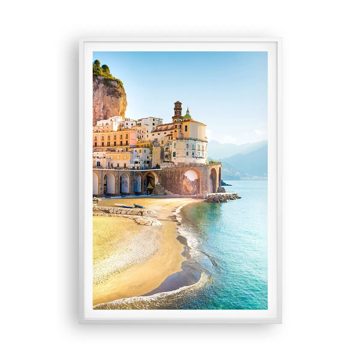 Plagát v bielom ráme - Výnimočné mesto - 70x100 cm