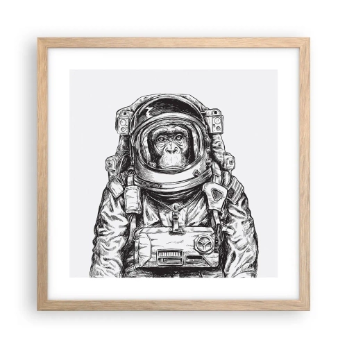 Plagát v ráme zo svetlého duba - Alternatívny vývoj - 40x40 cm