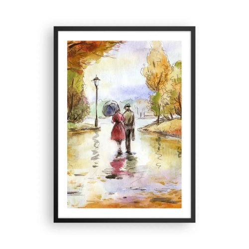 Plagát v čiernom ráme - Prechádzka v parku na jeseň v štýle akvarelu - 50x70cm - Romantická jeseň v parku
- Moderná nástenná dekorácia do obývacej izby a spálne ARTTOR