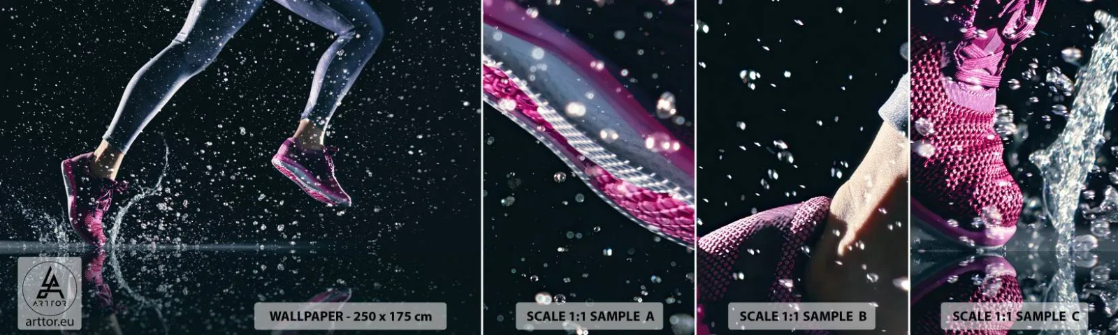 Vzorka Fototapeta Standard Eco - Bež ako vietor - Šport, Jogging, Beh - 100x30 cm