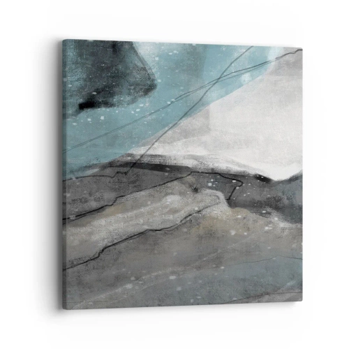 Obraz na plátne - Abstrakcie: skaly a ľad - 40x40 cm