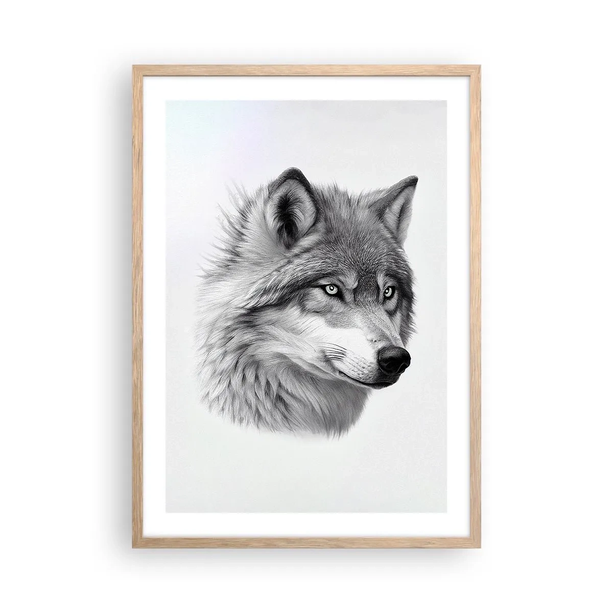 Plagát v ráme zo svetlého duba - Alfa – bezpochyby - 50x70 cm