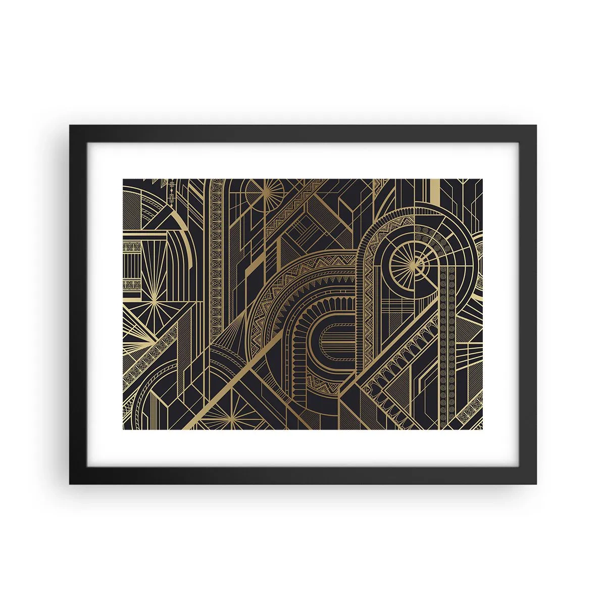 Plagát v čiernom ráme - Koncepty, nápady, plány - 40x30 cm