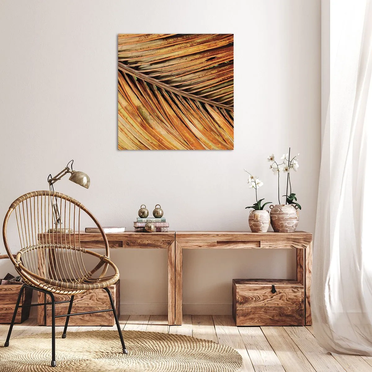 Obraz na plátne - Kokosové zlato - 70x70 cm