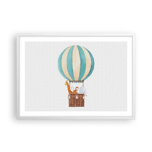 Plagát v bielom ráme - Fantastický výlet - 70x50 cm