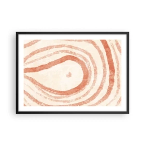 Plagát v čiernom ráme - Koralové kruhy – kompozícia - 70x50 cm