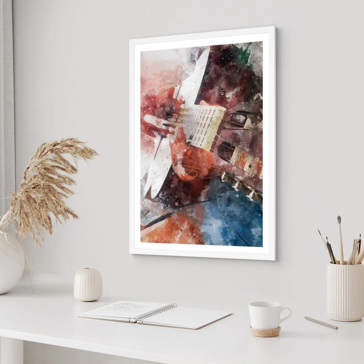 Plagát v bielom ráme - Čo si o tom myslíš? - 30x40 cm