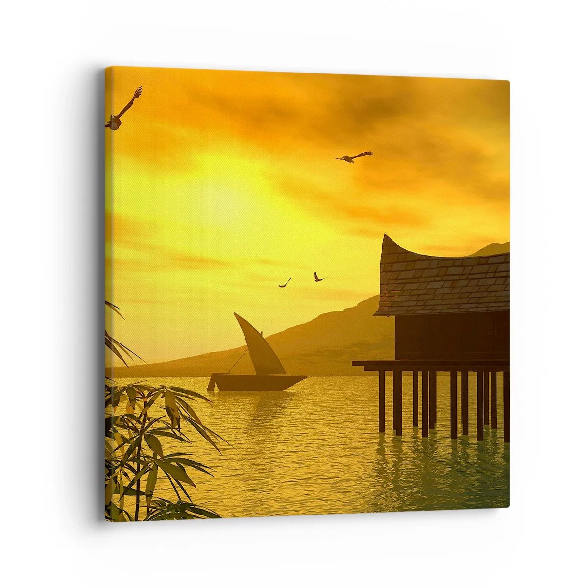 Obraz na plátne - Vytúžený pokoj - 40x40 cm