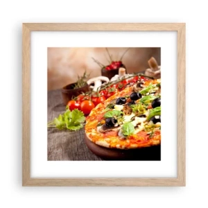 Plagát v ráme zo svetlého duba - Z telurických zložiek - 30x30 cm