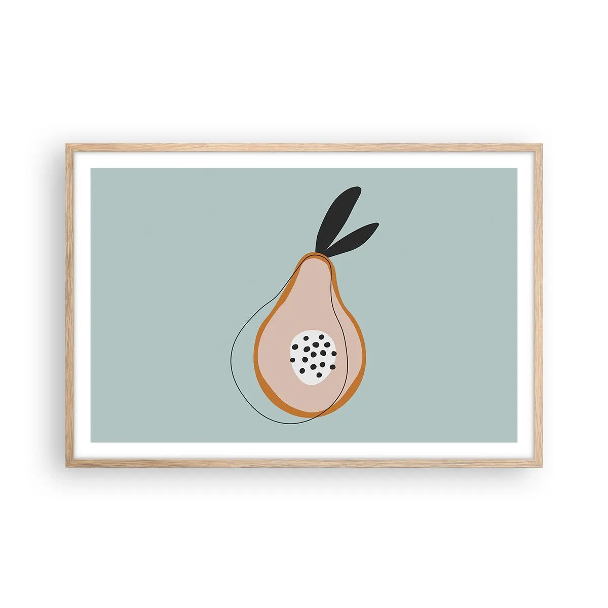 Plagát v ráme zo svetlého duba - Prenikanie do podstaty vecí - 91x61 cm