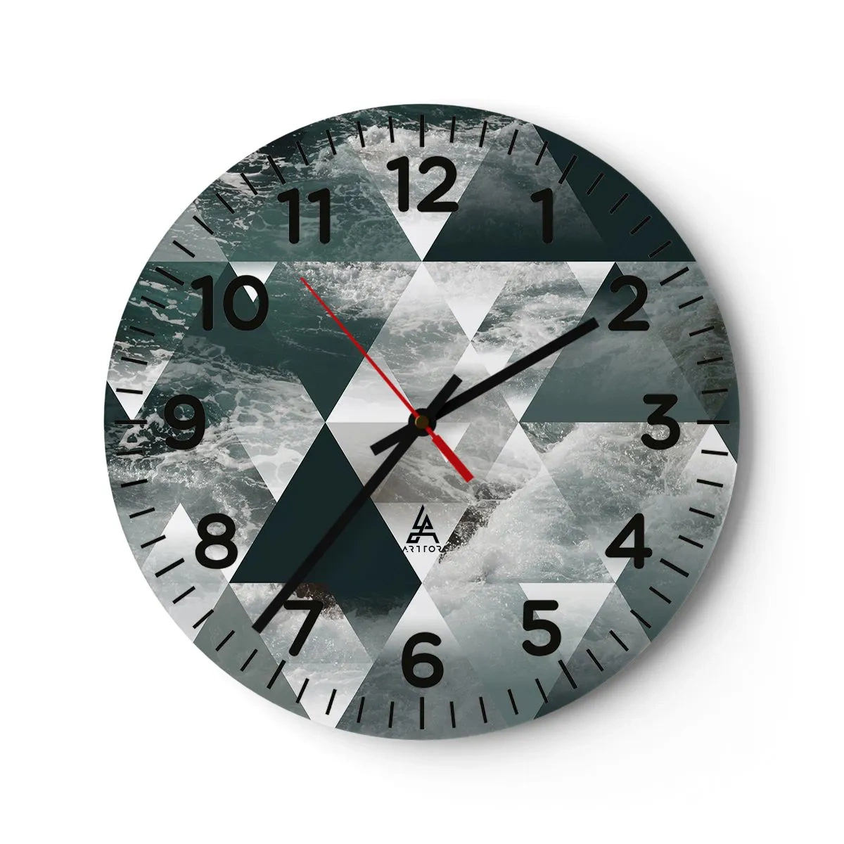Nástenné hodiny - Krištáľová perspektíva - 30x30 cm