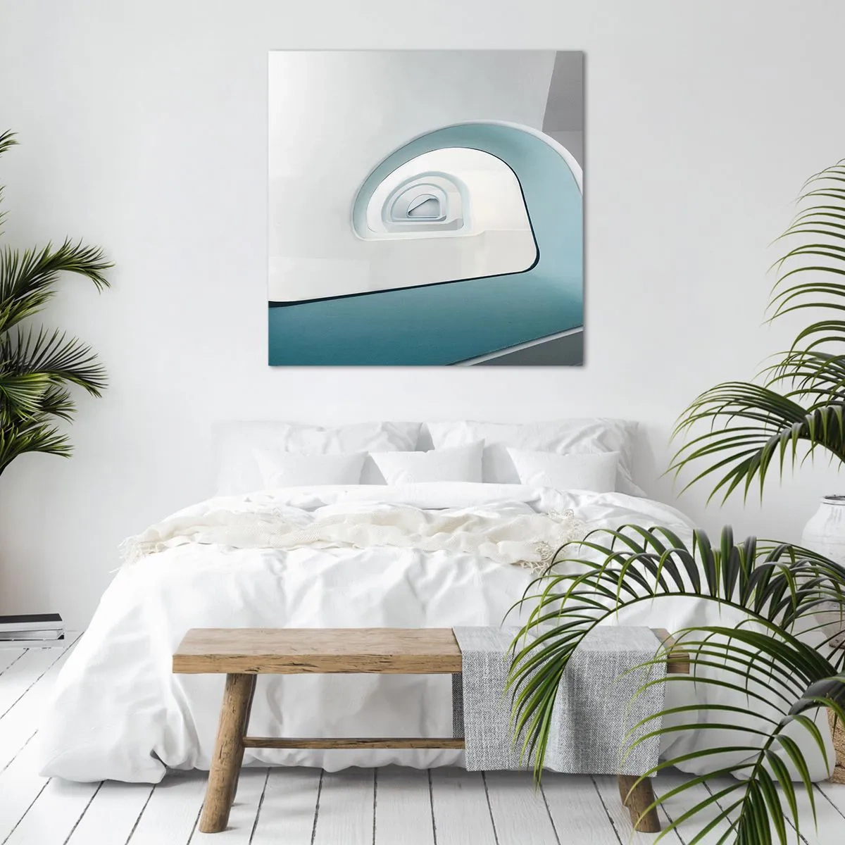 Obraz na plátne - Na dno modrej - 70x70 cm