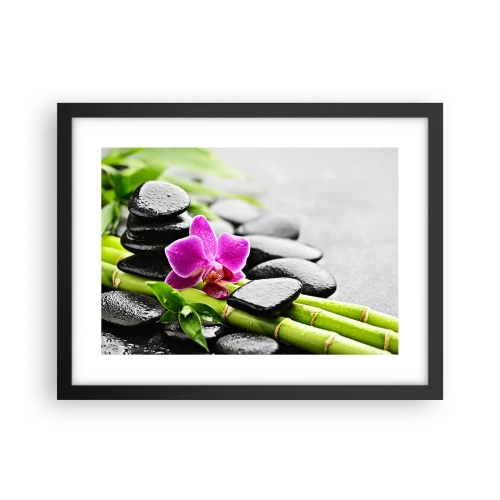 Plagát v čiernom ráme - V pokojnej rovnováhe - 40x30 cm