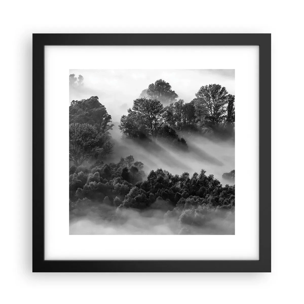 Plagát v čiernom ráme - Prebúdzanie zo spánku - 30x30 cm
