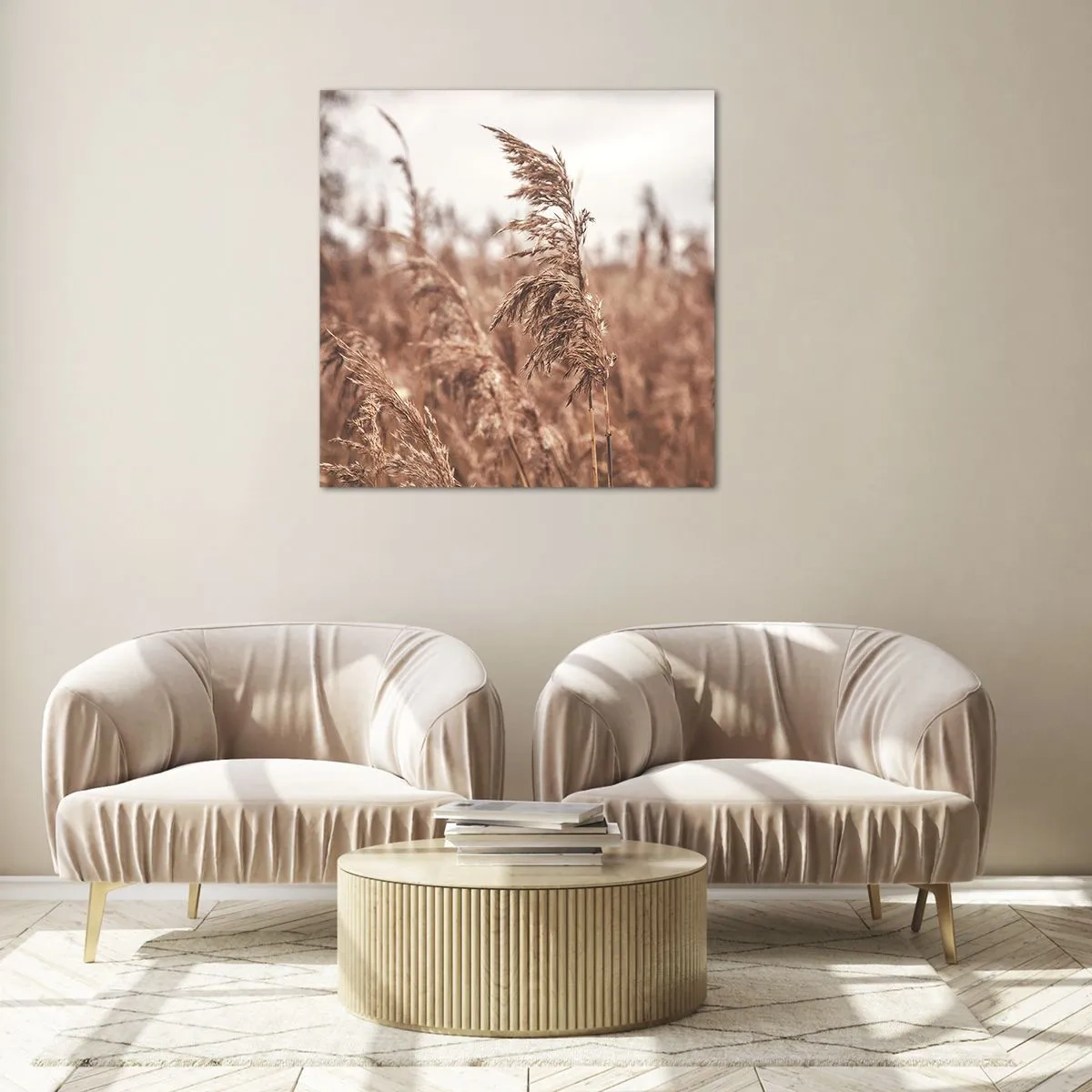 Obraz na skle - Na poliach už je jeseň - 50x50 cm