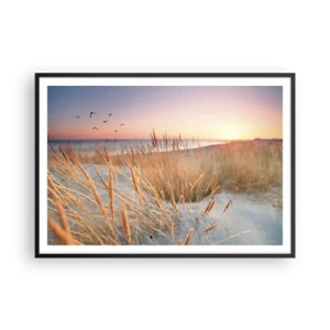 Plagát v čiernom ráme - Baltská uspávanka - 100x70 cm