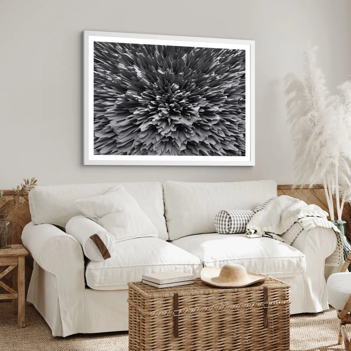 Plagát v bielom ráme - Ostrejšie to už nebude - 70x50 cm