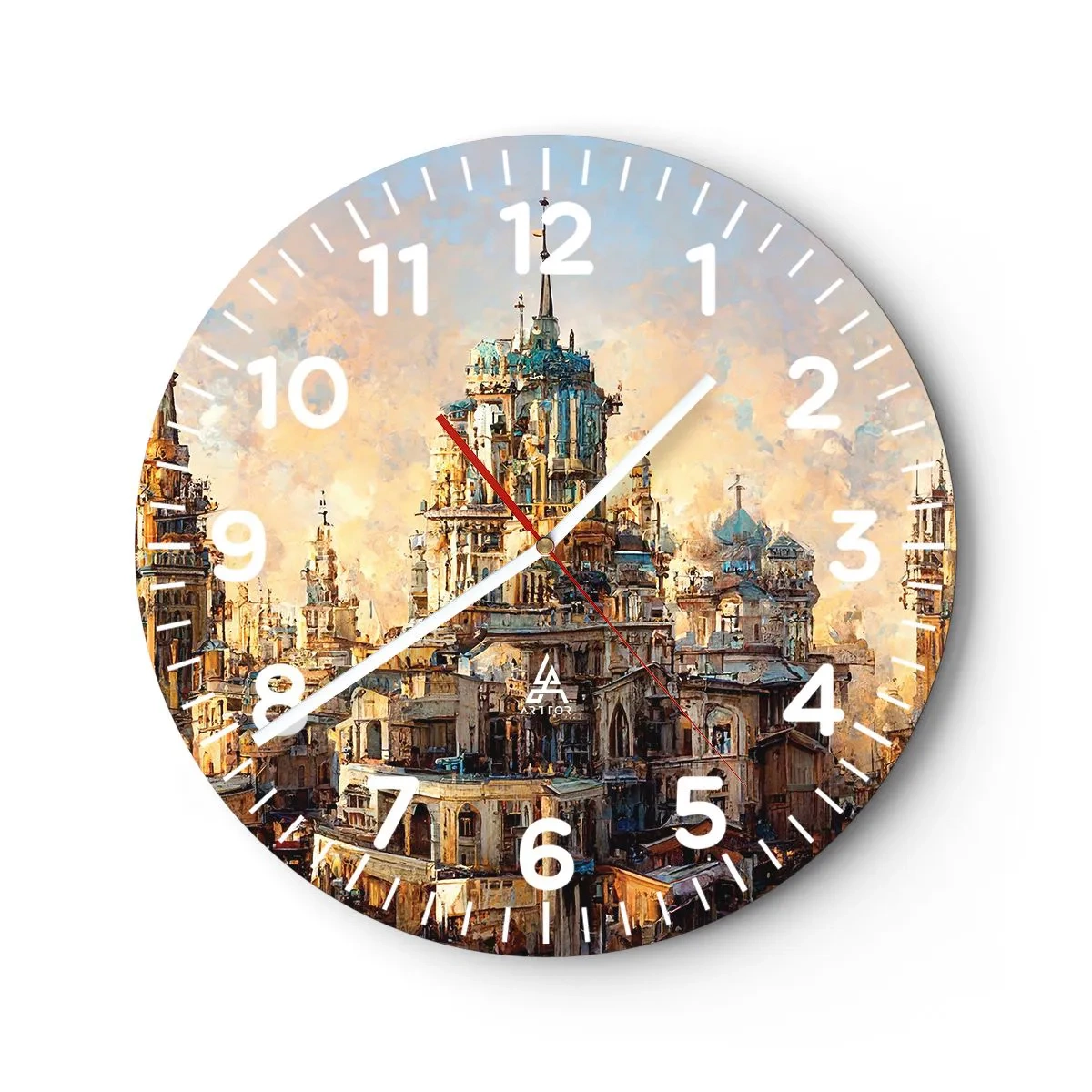 Nástenné hodiny - Mesto miest - 40x40 cm
