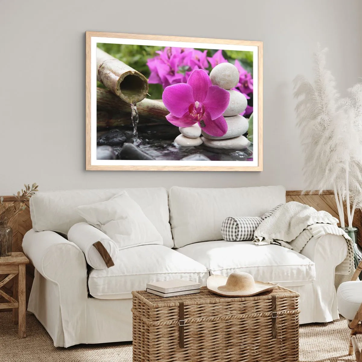 Plagát v ráme zo svetlého duba - Už odpočívaš - 40x30 cm