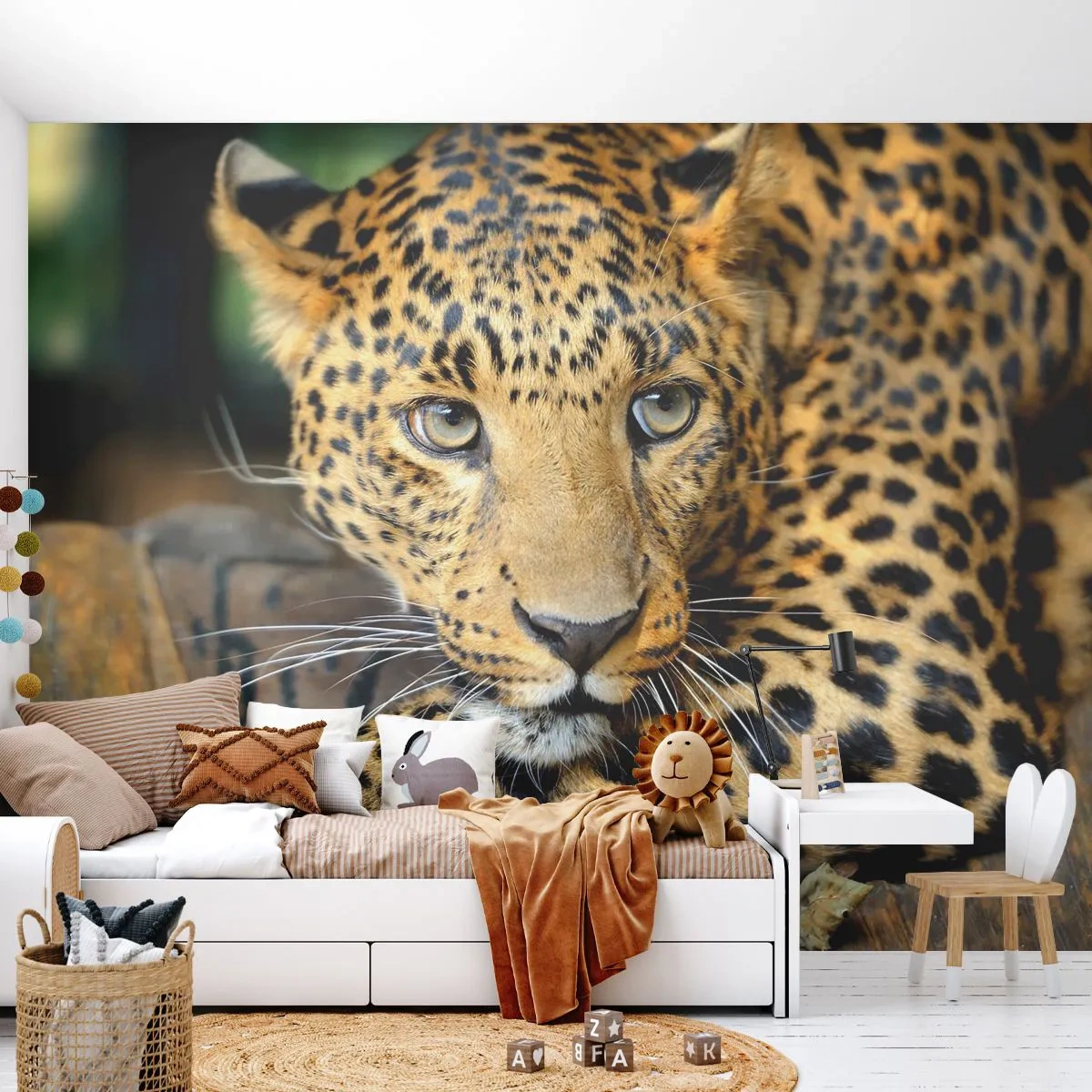 Samolepiaca Fototapeta Deluxe Sticker - Neboj sa, prístup - Zvieratá, Panther, Divoká mačka - 250x175 cm