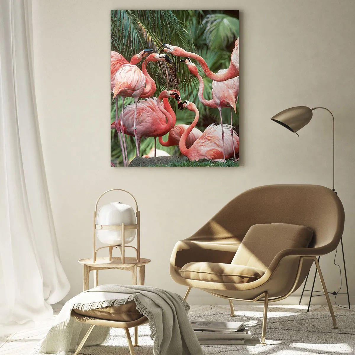 Obraz na skle - Popoludňajšie klebety - 50x70 cm