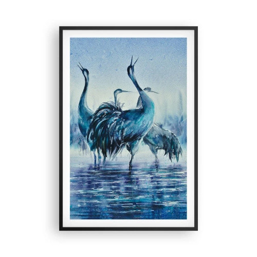 Plagát v čiernom ráme - Ranné stretnutie - 61x91 cm