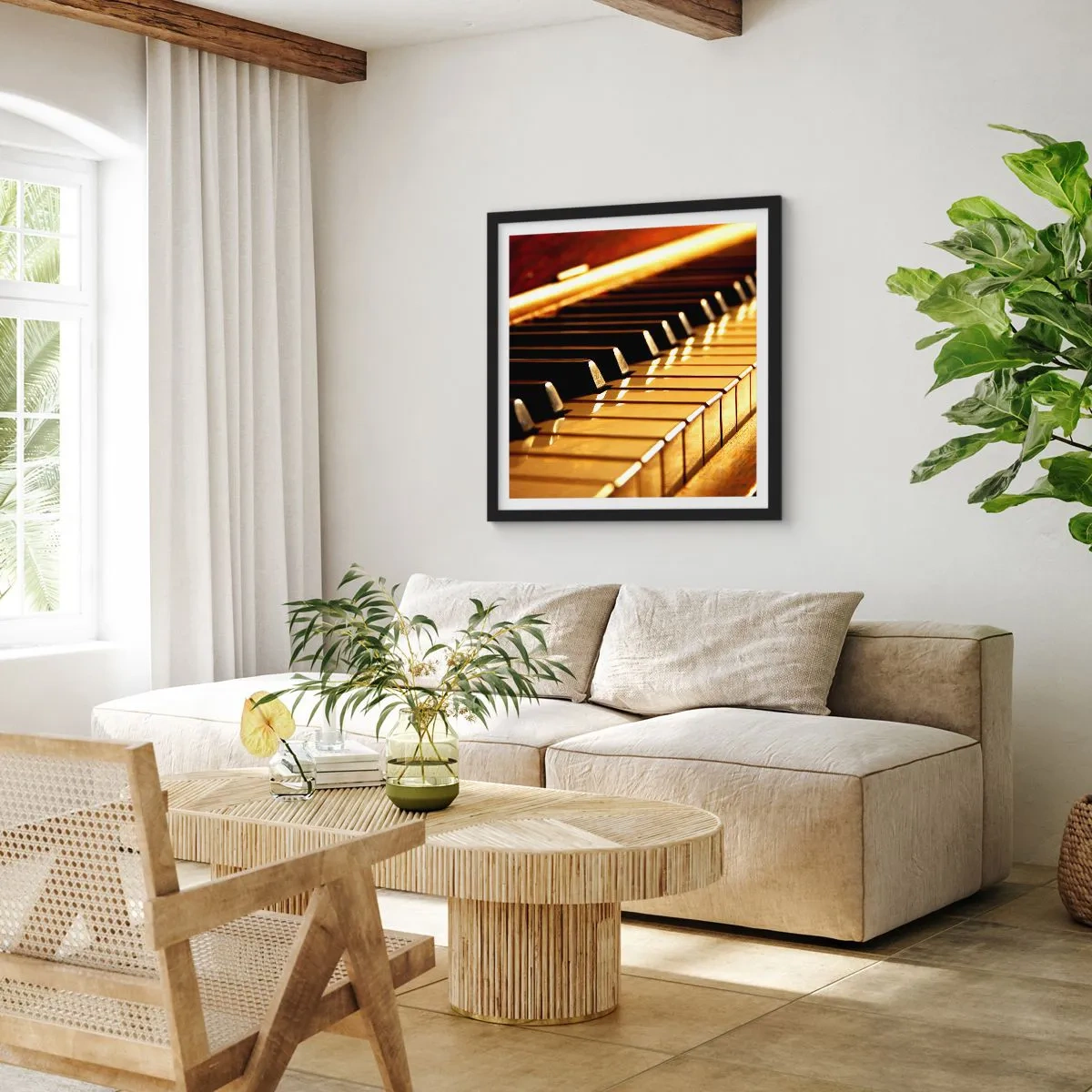 Plagát v čiernom ráme - Neobmedzené možnosti - 60x60 cm