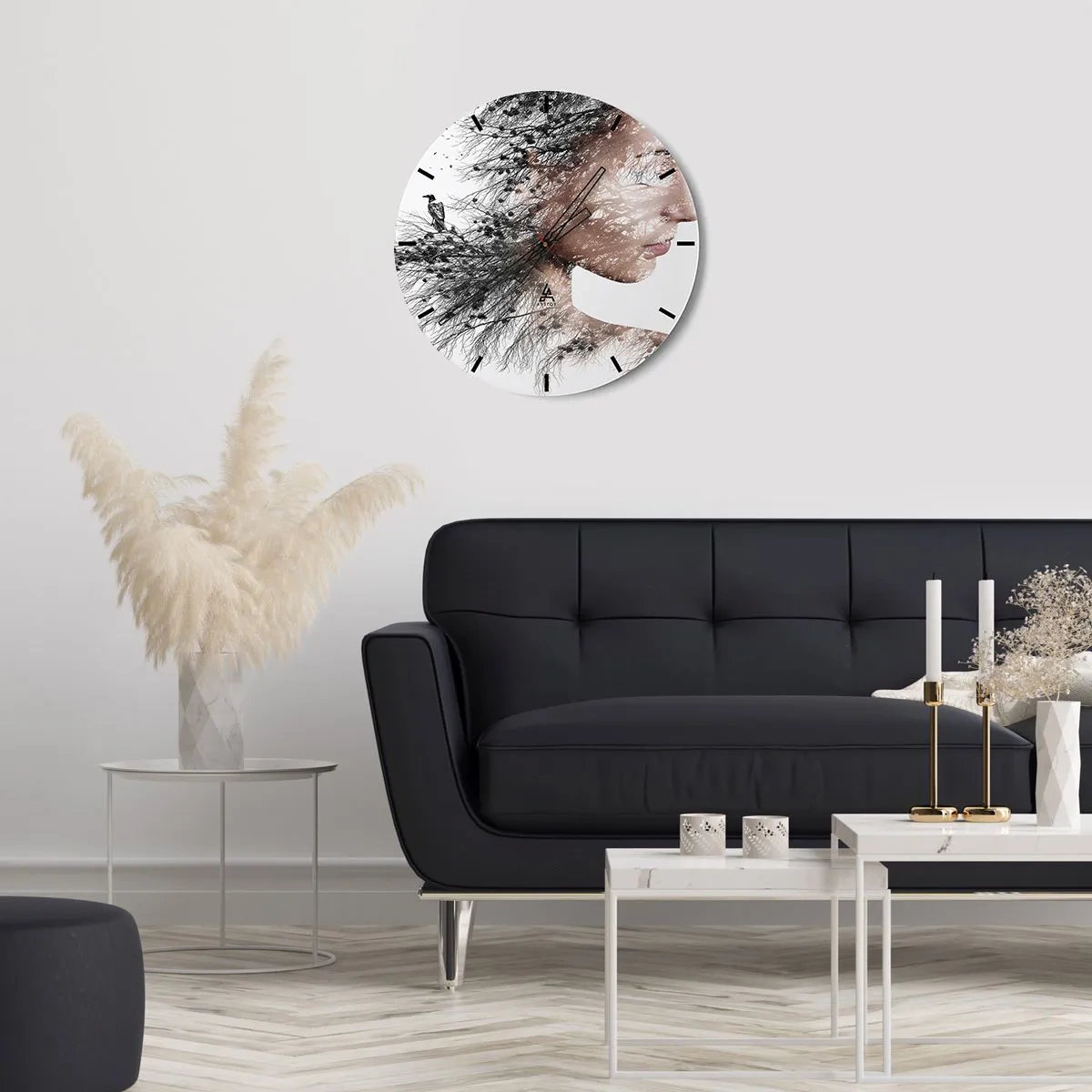 Nástenné hodiny - Duch lesa - 30x30 cm